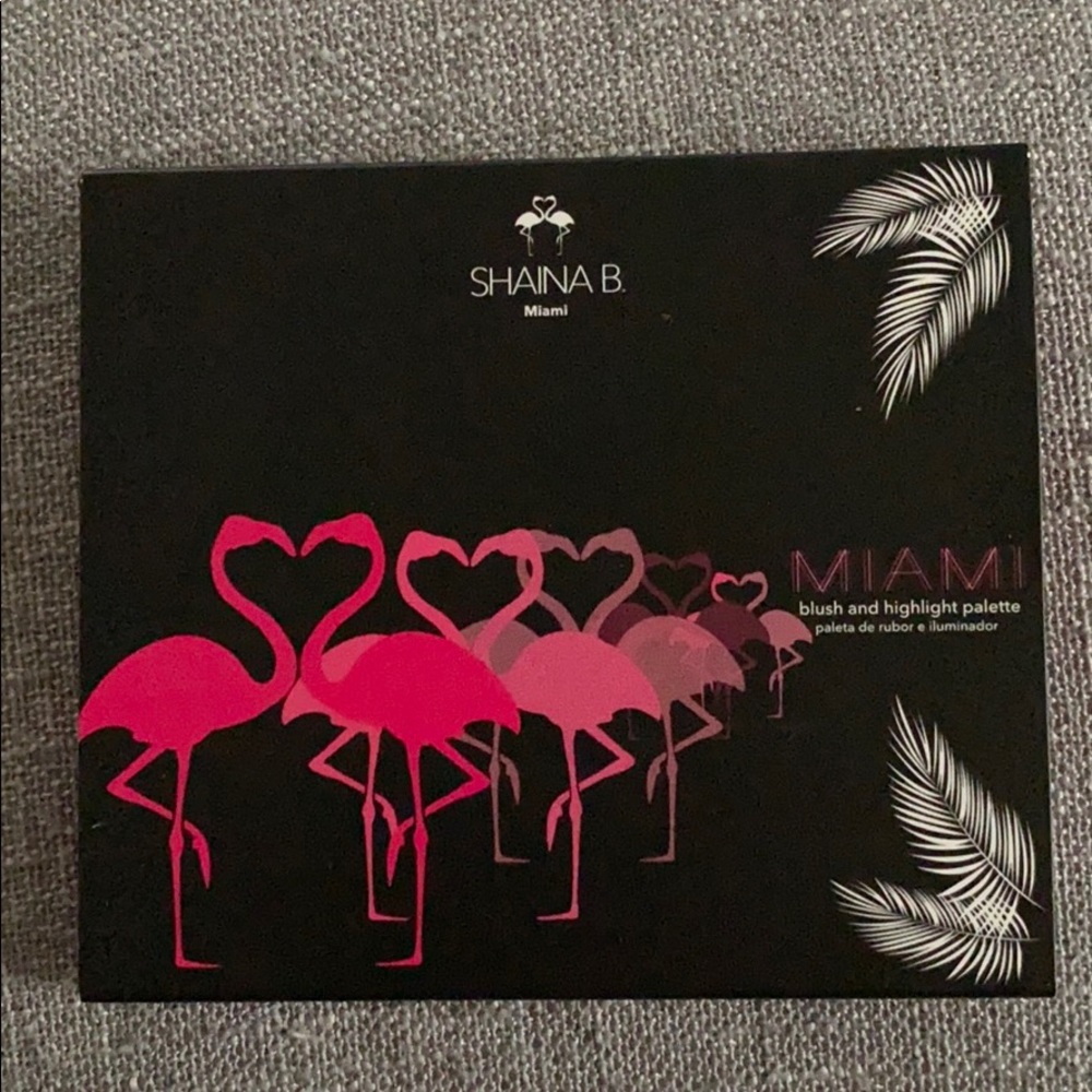 Shaina B. Miami blush and highlight palette.